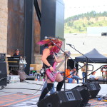 Jasmine Cain playing at Rally Point in Downtown Sturgis, 2015 Sturgis Motorcycle Rally