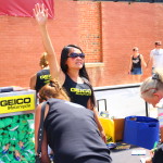 Ladies of Geico in downtown Sturgis