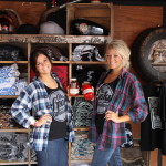 Ole Smokey Moonshine ladies in downtown Sturgis for the Motorcycle Rally