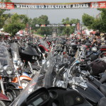 Sturgis Main Street during 2014 Motorcycle Rally