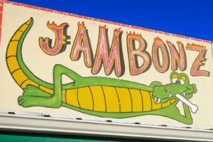 Jambonz Sign - Alligator with bone in mouth - Sturgis, SD