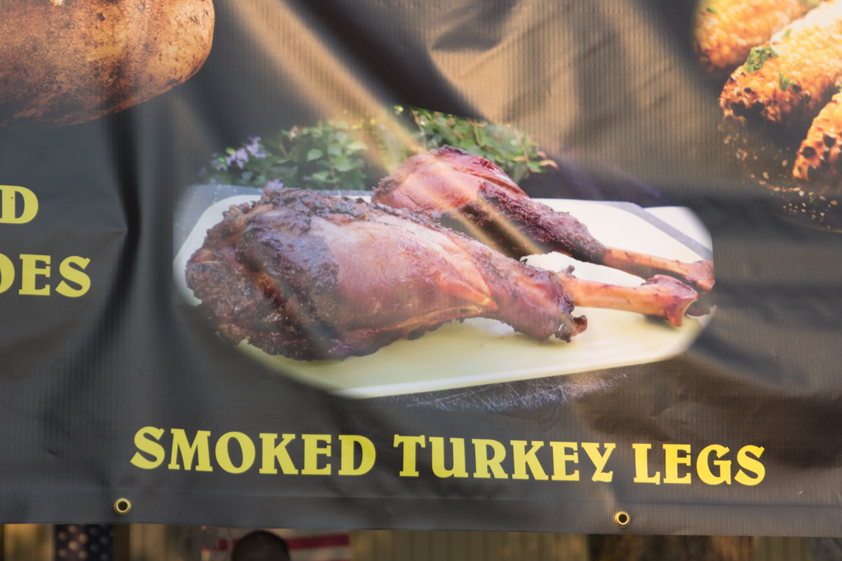 Turkey Leg on banner at 2017 Sturgis Motorcycle Rally
